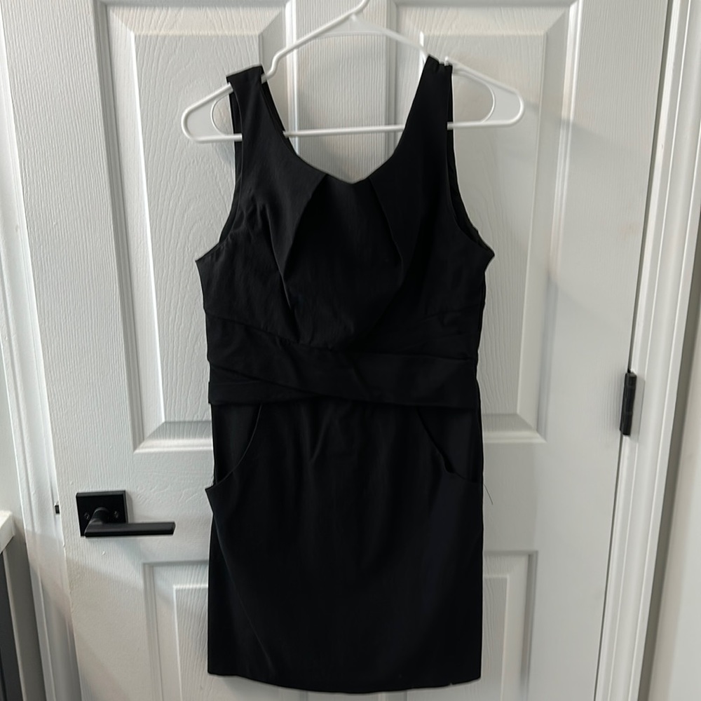 Large Little Black Dress with pockets by Teezeme.